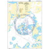 British Admiralty Nautical Chart CP2: Panama Canal North Gatun Lake
